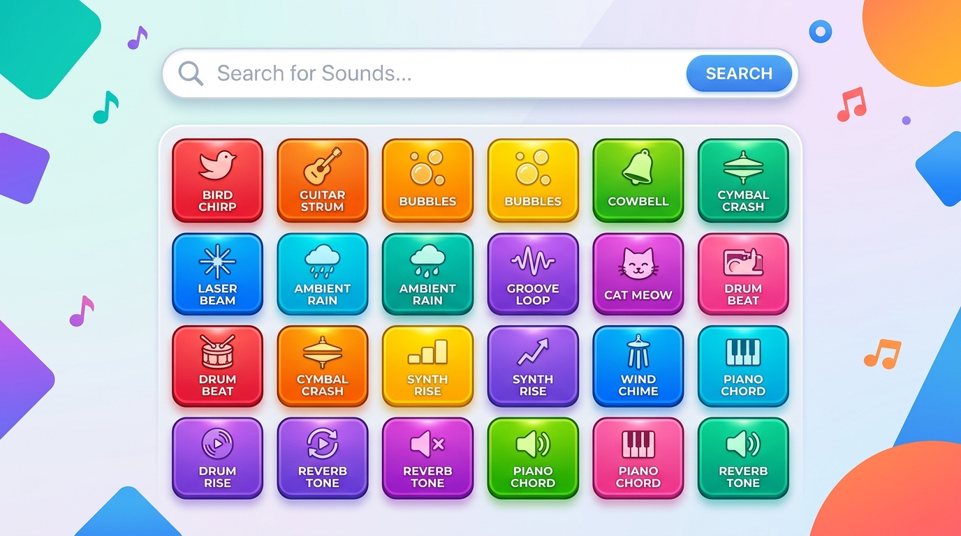 How Search and Categories Work on Sound Buttons Max