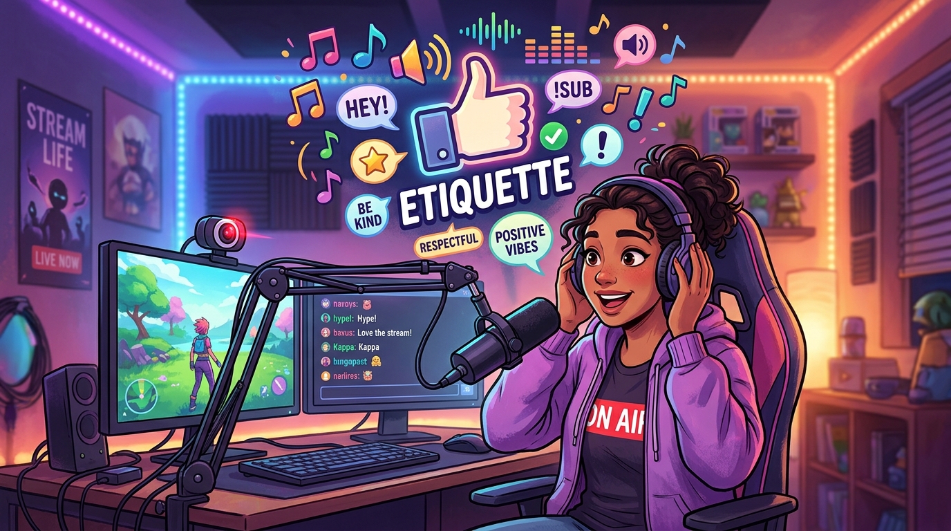 Streaming Etiquette for Reaction Sounds